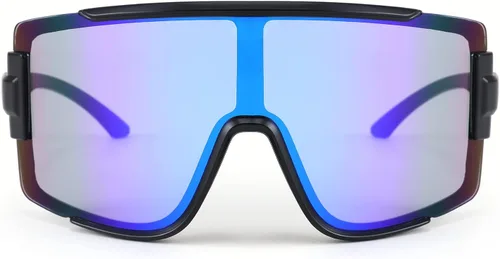 Vista 7 de FEISEDY Gafas de sol para hombres y mujeres, gafas de béisbol deportivas de los años 80 para jóvenes, adolescentes, correr, softbol, B4057