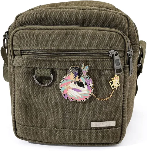 Vista 3 de Alfileres esmaltados de demonio para mochila - Pin de anime de personajes Kimetsu noyaiba, accesorio de insignia de moda para chaquetas, camisas