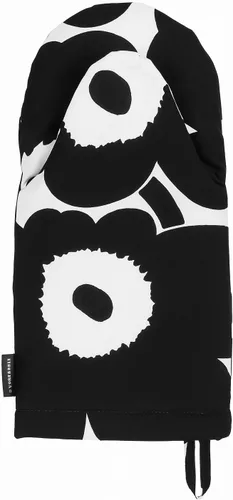 Vista 6 de MARIMEKKO Pieni Unikko Oven Mitt with Hanging Loop – Refine Your Kitchen Décor with Our Floral Oven Mitts — Kitchen Mitts for Oven (12 in x 6 in)