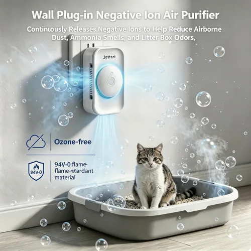 Vista 6 de JOSTART - Ionizadores de aire (paquete de 3), purificadores de aire de iones negativos para el hogar y la oficina Quiet Air Freshener for Bedroom