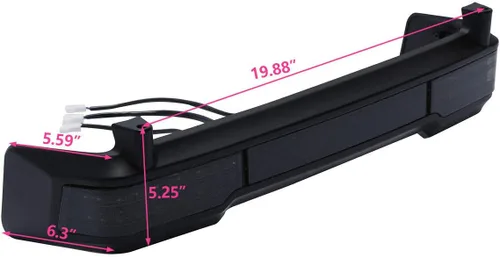 Vista 3 de TCMT Luz de freno trasera LED ahumada y marcador lateral para Harley Touring 2009-2013 Road King Road Street Glide equipado con paquete clásico