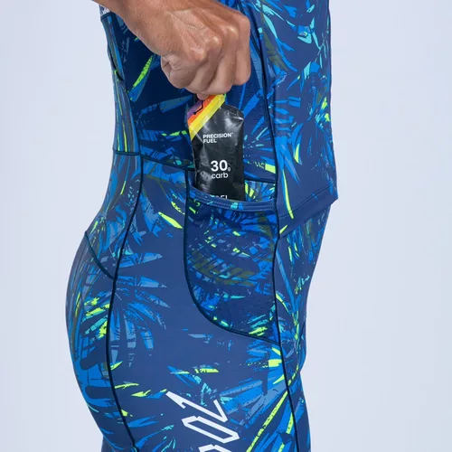 Vista 7 de Zoot LTD Tri Aero Fz - Traje de carreras para hombre, manga corta, aerodinámico, ciclismo, carrera, natación, ciclismo, correr, tri, con bolsillos
