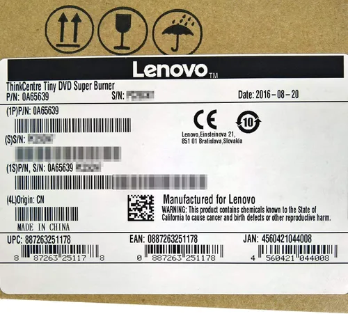 Vista 4 de Lenovo DVD-RW/DVD-RAM Unidad óptica interna 0A65639 Negro