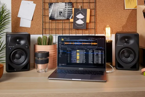 Vista 3 de Par Alpha Theta DDJ-FLX2 y Pioneer DM-40D-BT - Paquete de DJ Bluetooth