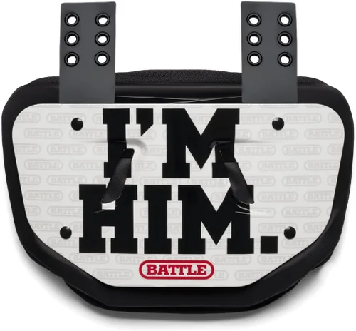 Vista 29 de Battle Sports Placa de espalda de fútbol novedosa – Protector de espalda inferior de carcasa dura con espuma contorneada para protección de alto