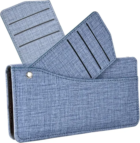 Vista 7 de Asuwish Funda tipo cartera compatible con Samsung Galaxy A71 4G, protector de pantalla de vidrio templado y funda de piel con tapa para tarjetas