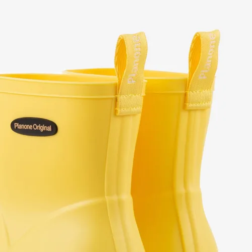 Vista 6 de Planone Botas cortas de lluvia para mujer, zapatos de jardín impermeables, botas de lluvia antideslizantes para mujer, plantillas cómodas, elegantes