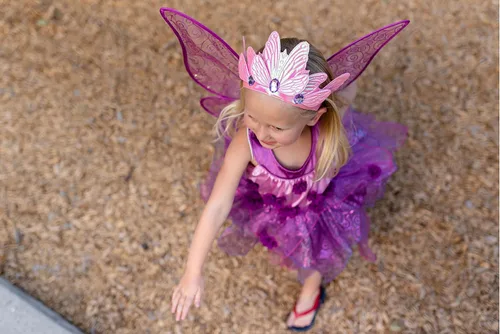 Vista 6 de Little Adventures Disfraz de hadas de flor morada