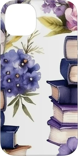 Vista 15 de Book Lover Purple Flower Case for iPhone 16
