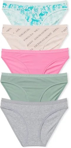 Vista 17 de Victoria's Secret - Ropa interior estilo bikini de algodón para mujer, bragas de cobertura moderada, paquete múltiple (XS-XXL)