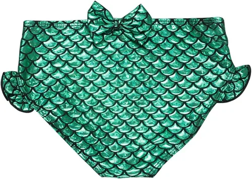 Vista 3 de TFJH E Traje de baño de 3 piezas para niñas y niñas, bikini con cola de pez de 3 a 10 años