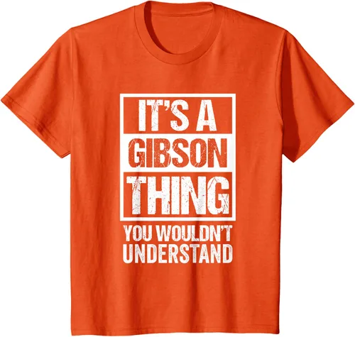 Vista 72 de It's A Gibson Thing You would Not Understand - Camiseta con nombre familiar, Negro, S