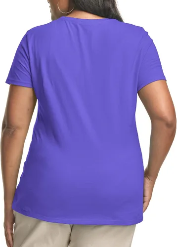 Vista 5 de JUST MY SIZE Women's Plus-Size Short Sleeve Crew Neck Tee