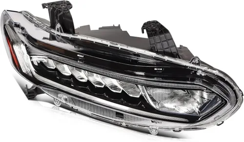 Vista 5 de Conjunto de faro delantero derecho lente transparente carcasa negra