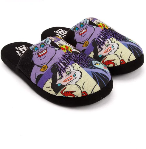 Vista 5 de Disney Villains - Pantuflas para mujer zapatos de casa para mujer Negro