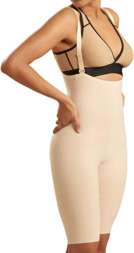 Vista 3 de MARENA FBS2 Faja de longitud hasta la rodilla con tirantes - Control de abdomen post cirugía