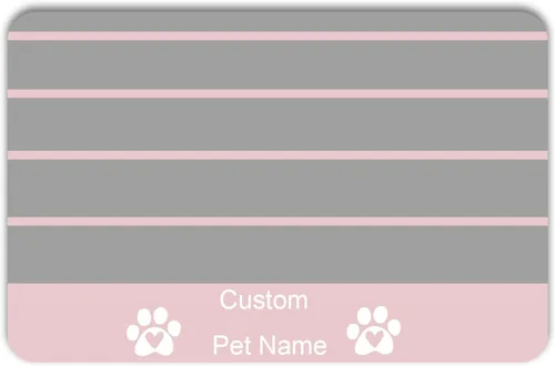 Vista 14 de Estera Personalizada para Comida de Perros y Gatos de PU Antideslizante en la Parte Inferior, Estera para Cuenco de Perros, Estera para Perros