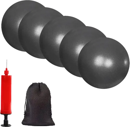 Vista 8 de Mini pelota de yoga de ejercicio de pilates, pelota de yoga inflable pequeña de 6 pulgadas, equipo de entrenamiento básico y terapia física