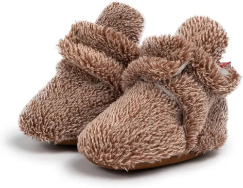 Vista 209 de Sawimlgy - Botines de algodón antideslizantes para recién nacido, con agarre, para cuna o para el invierno