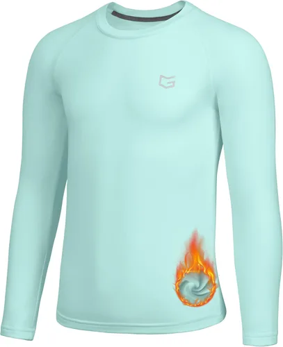 Vista 13 de G Gradual Camiseta Térmica de Compresión para Niños Jóvenes de Manga Larga con Forro Polar Camiseta Interior para Niños Fútbol Americano Béisbol