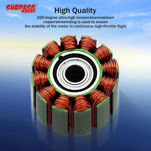 Vista 6 de Surpass C2830 1000KV Motor sin escobillas para aviones RC Ala fija