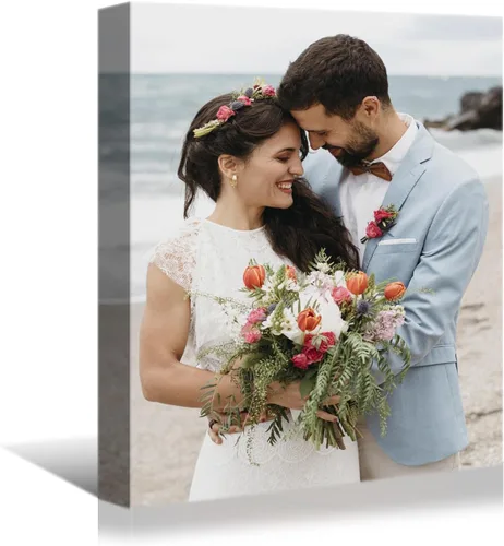Vista 22 de YONICA Imagen en lienzo personalizada de tus fotos, impresión artística de pared personalizada de 16 x 24 pulgadas para decoración del hogar, lienzo