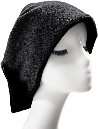 Vista 2 de POLYTE Toalla profesional de secado rápido de microfibra sin pelusas, 16 x 29 pulgadas, paquete de 12 (negro)