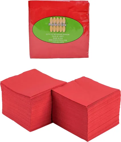 Vista 9 de Servilletas perfectas de 2 capas. 100ct servilletas de papel para cóctel. Dos capas., Negro, 100