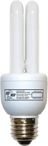 Vista 2 de Zoo Med reptisun 5.0 UVB Mini fluorescente compacta (13 vatios), 0