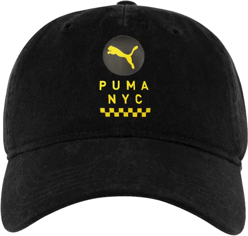 Vista 2 de PUMA New York City NYC Taxi Amarillo Cab Logo Ajustable El Snapback Sombrero