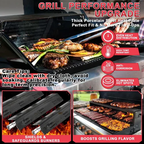 Vista 5 de Placa de calor para parrilla de gas gourmet real y exterior seleccionada