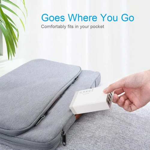 Vista 5 de Cargador de pared USB, estación de carga USB de escritorio para múltiples dispositivos