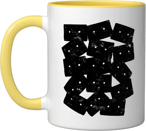 Vista 13 de Retro Cassette 90s 80s Theme Party Outfit Costume Ceramic Mug, Black/White, 11oz