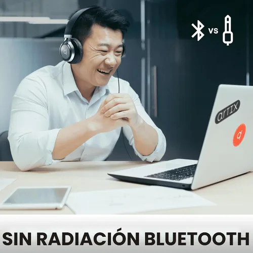 Vista 8 de Artix CL750 audífonos plegables con aislamiento de sonido, supraaurales, con cable, con micrófono y control de volumen, audífonos estéreo