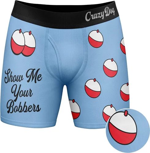 Vista 2 de Calzoncillos tipo bóxer para hombre, diseño sarcástico, divertido y de pesca sexual, chiste, ropa interior para chicos