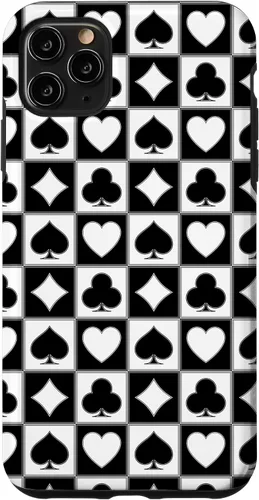 Vista 13 de Playing Card Suit, Hearts, Spades, Diamonds, Clubs, Poker Case for iPhone 17