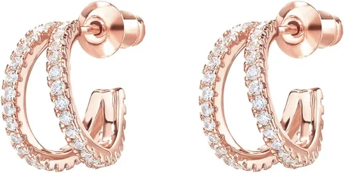 Vista 4 de PAVOI Aretes de Aro Huggie Divididos Chapados en Oro de 14K para Mujeres - Postes de Plata Esterlina 925 Aretes Huggie de Aro Múltiple Delicados
