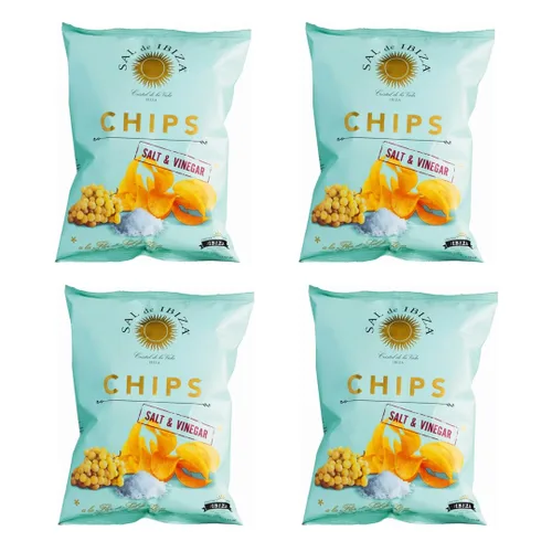 Vista 4 de Sal de Ibiza Salt & Vinegar Potato Chips – 4.4 oz (1-Pack)
