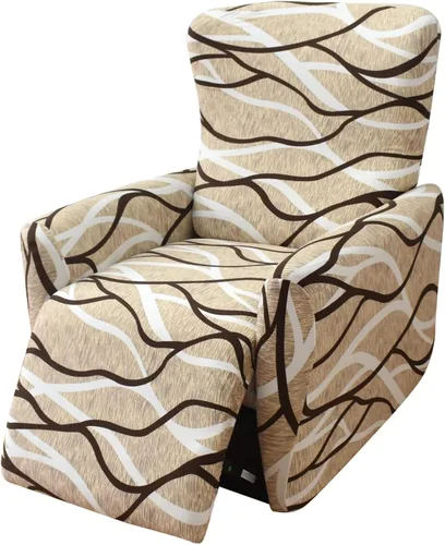 Vista 36 de Fundas para silla reclinable para silla reclinable, 4 piezas, funda para sofá reclinable con bolsillos, funda elástica antideslizante y reclinable