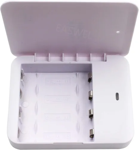 Vista 4 de EASWEL - Batería USB de emergencia Compacto portátil 4 pilas AA