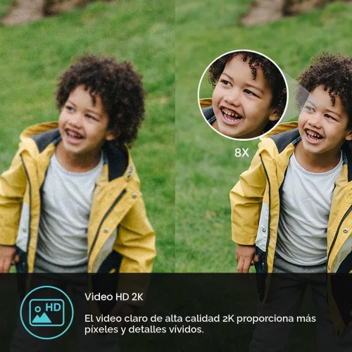 Vista 3 de Kasa Smart - Cámara de seguridad 2K QHD para exteriores con cable, IP65, sensor Starlight y visión nocturna de 30 m, detección