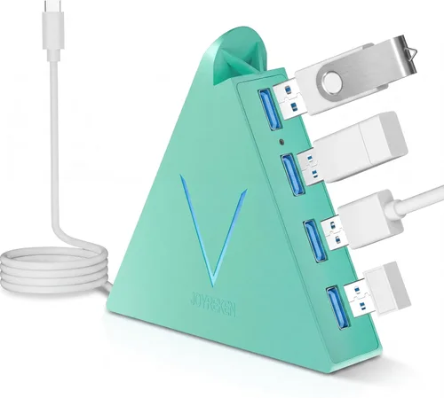 Vista 15 de FlyingVHUB Hub USB 3.0 de 4 puertos, torre concentrador USB con cable extendido de 2 pies, divisor USB para laptop, PC, PS4, PS5, Xbox, mouse