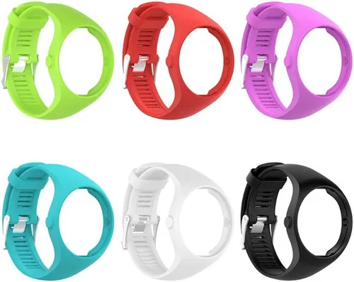 Vista 6 de QGHXO Banda para Polar M200, correa de silicona suave ajustable para Polar M200