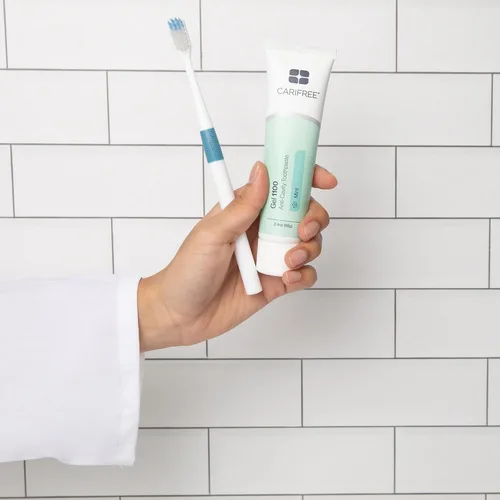 Vista 9 de CariFree Gel 1100 (menta) Pasta dental con flúor anticaries con nanohidroxiapatita, protección de esmalte, recomendado por dentistas para niños