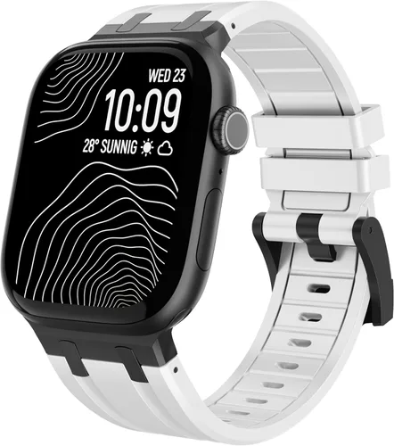 Vista 14 de Raycarrey AP - Correas deportivas de lujo para Apple Watch Band Ultra 3/2/1 1.929 in 1.811 in 1.772 in 1.732 in 1.654 in 1.614 in 1.575 in 1.496 in