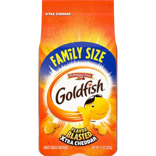 Vista 9 de Goldfish Galletas de queso cheddar, bolsa de 10 onzas