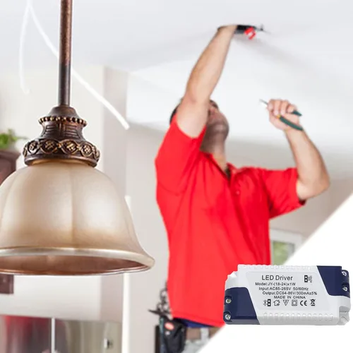 Vista 6 de BSOD Controlador LED (8-12) X1W Corriente constante 300mA Transformador de alta alimentación Convertidor Salida DC 24-48V Lámpara de techo LED