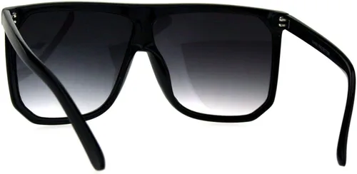 Vista 3 de PASTL - Lentes de sol estilo de gran tamaño, plano de la parte superior, cuadrado, unisex, de moda moderna UV 400