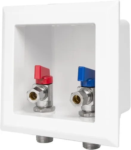 Vista 6 de EFIELD Pex Caja de salida de grifo premontada, entrada Pex de púas de 1/2 pulgada con válvula de bola de 1/4 vuelta instalada para suministro