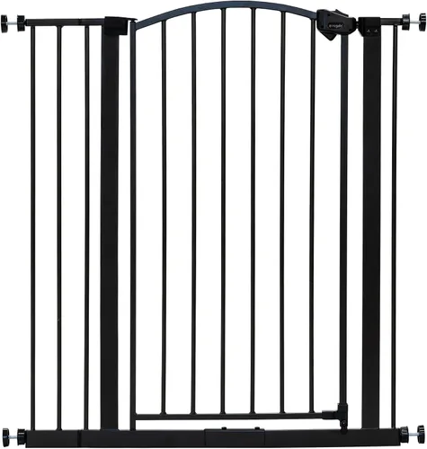 Vista 7 de Regalo Easy Step - Puerta para bebé, decoración arqueada extra alta, incluye kit de extensión de 4 pulgadas, kit de montaje a presión y 4 kit